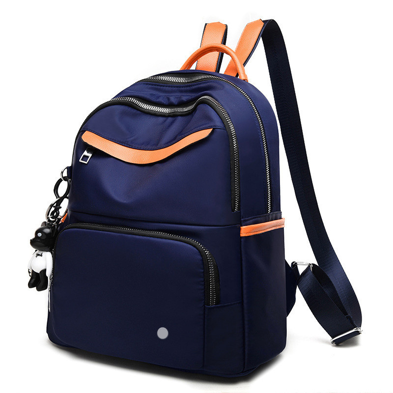 LL Backpack For Students Campus Nylon Outdoor Bags Teenager Laptop Waterproof Shoolbag Leisure Travel 