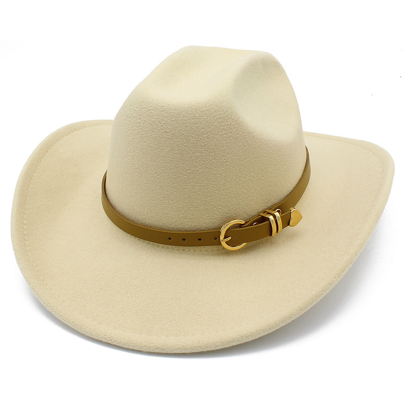 Roll up brim Fedora Hat Cowboy Hats Felt Jazz Cap Women Men Fedoras Autumn Winter Fashion Top Caps Trilby