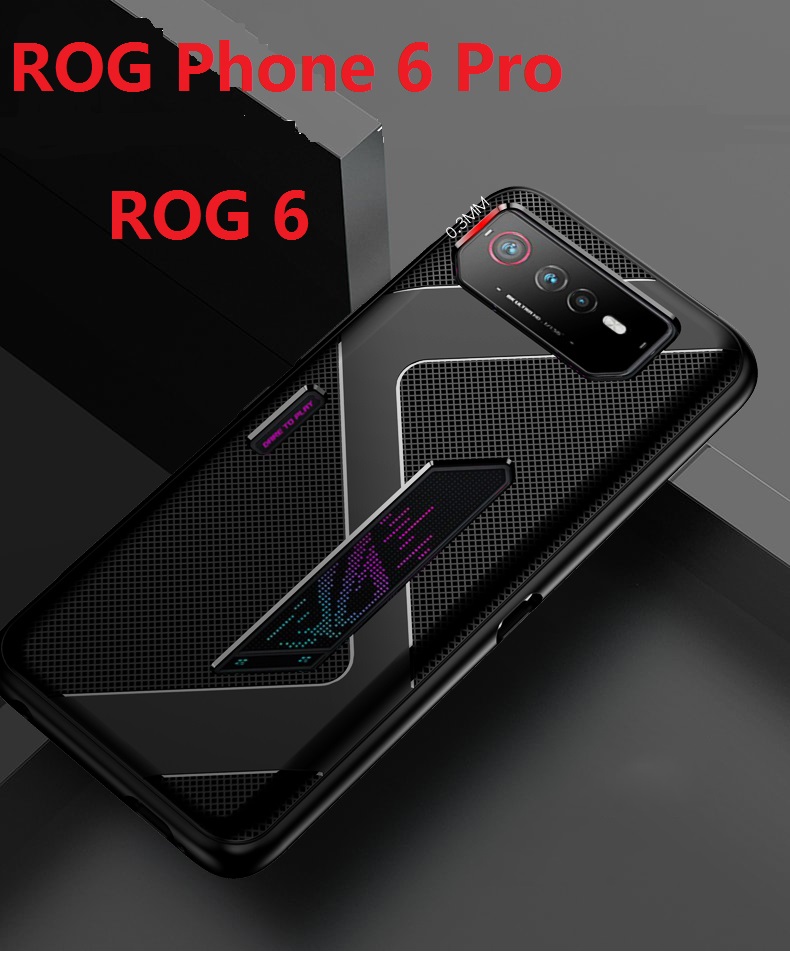 Custodie opache Asus ROG Phone 6 Pro 5 5S 6D Ultimate Custodia in vetro Pellicola proteggi schermo Gaming Cover in silicone