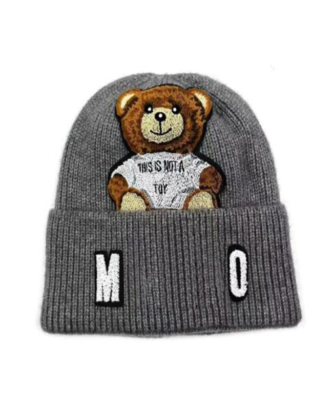 Mężczyźni Kobiety Knitte Hats Caps Caks Cute Bear Beanie Cap Winter Style Gtromen ciepłe czapki 6383548210T