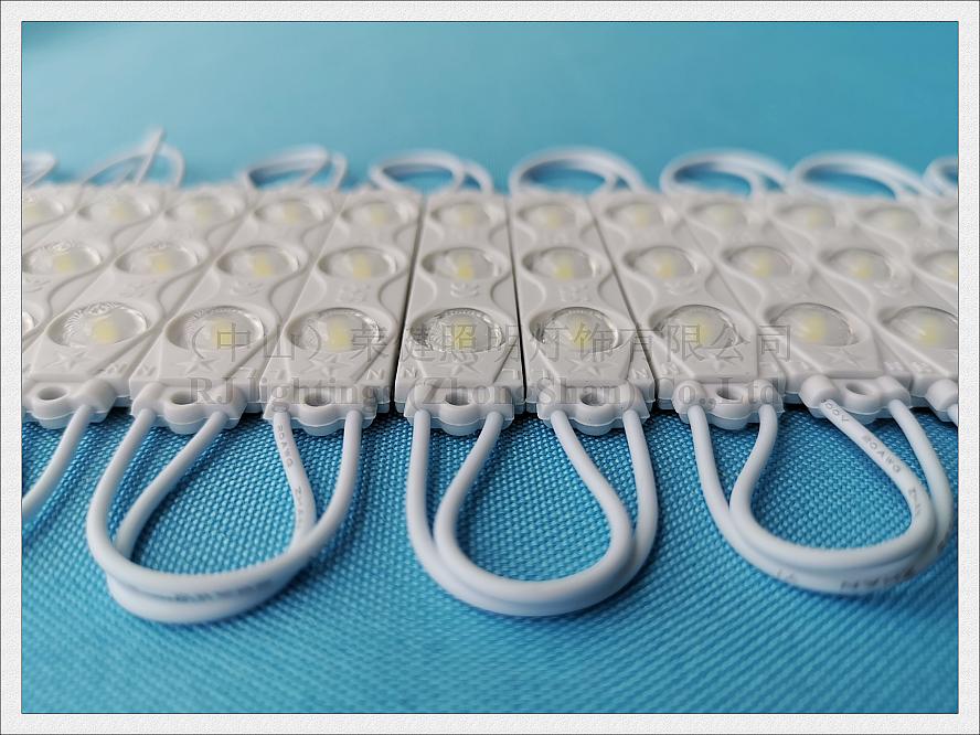 injection LED light module for sign channel letter 110V 220V AC input 75mmX15mm SMD 2835 3 LED 1.8W waterproof diffuse lens 172 beam angle