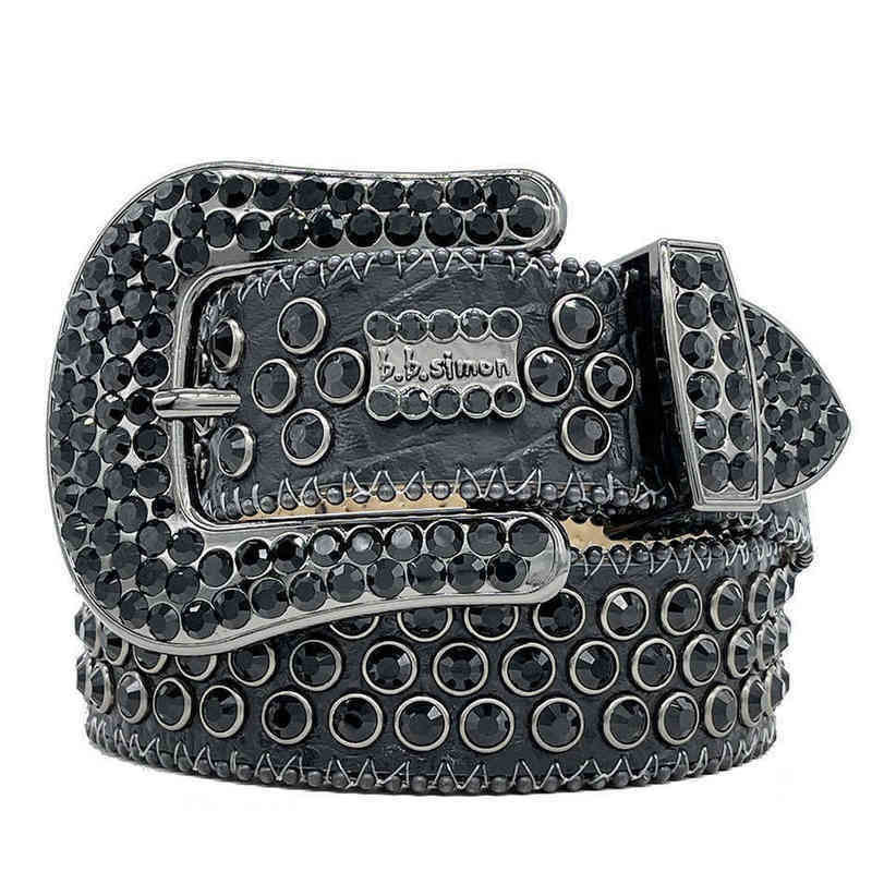 Bb 2022 Riem Designer Simon Riemen voor Mannen Vrouwen Glanzende diamanten riem wit cintura uomo boosluxurygoods 0000258W287J