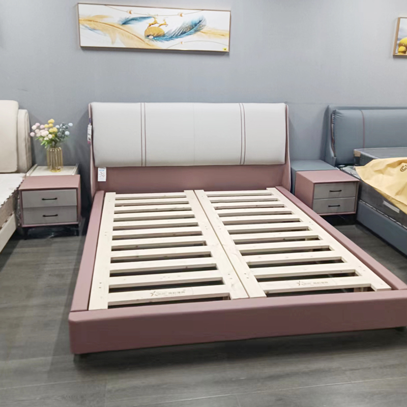 Mobili camera da letto moderno moderno moderno minimalista in legno massimo letto matrimoniale camera da letto morbido foreskind