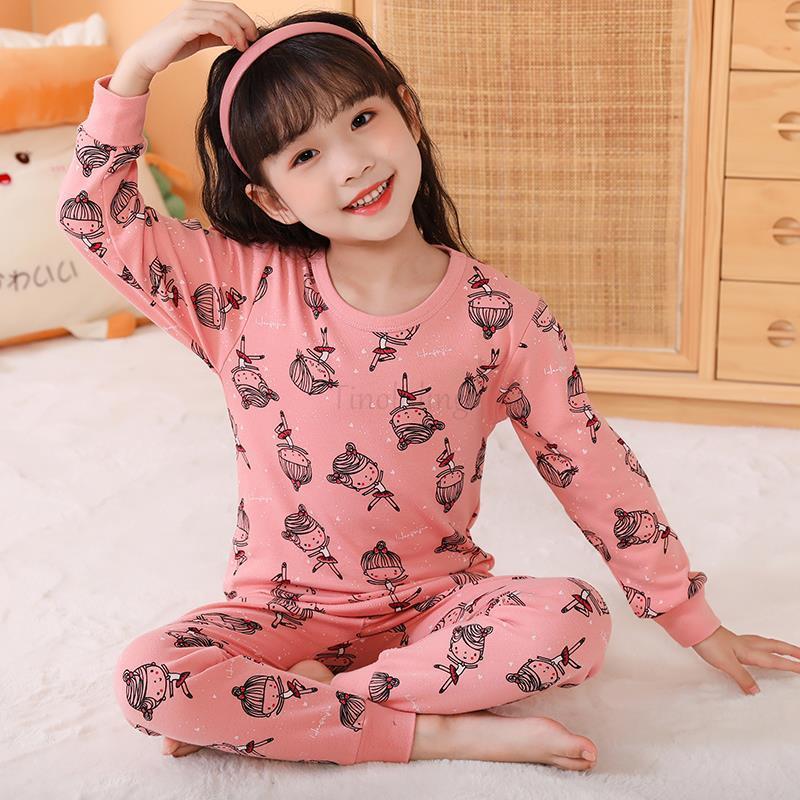 Pyjamas Jungen Pyjamas Sets Baumwolle Mädchen Anzug Herbst Winter Langarm Kinder Kleidung Nachtwäsche für Kinder4 6 8 10 12 14 jahre 220922