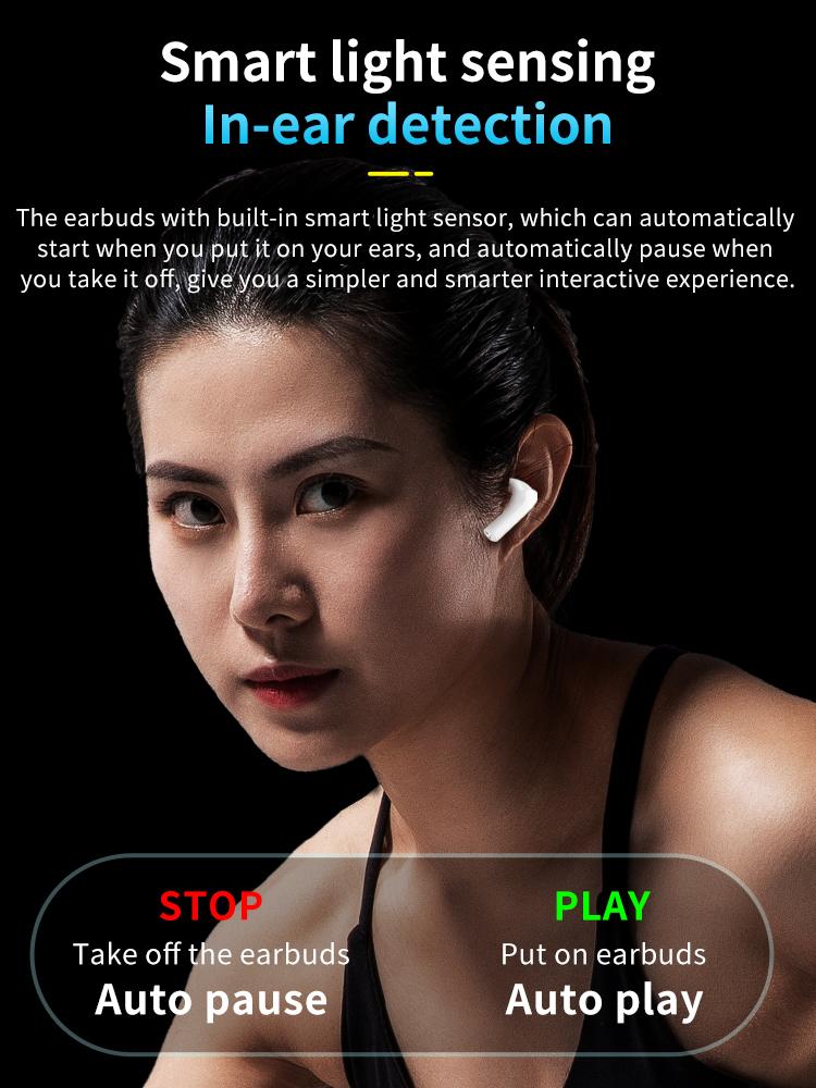 Hoofdtelefoon headset voor 5.0 Aartelefoon draadloze oordopjes XY-50 Magic Window Smart Touch in Ear Buds Bluetooth oortelefoons in-ear