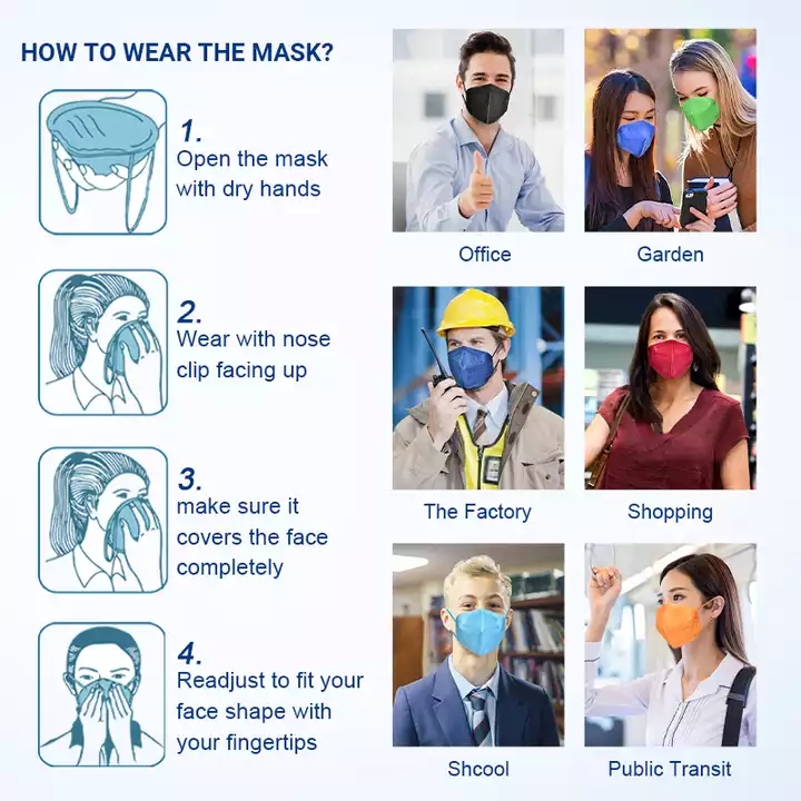 US Stock Designer Adult Face Masks jetable 5 couches à pliage à pliage à pliage plat Expédition rapide