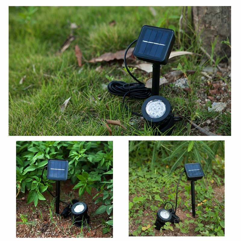 6 LED LED Solar Garden Lights في الهواء الطلق في الهواء الطلق ، بركة بركة بركة ، ساحة ، مصباح شمسي مقاوم للماء.