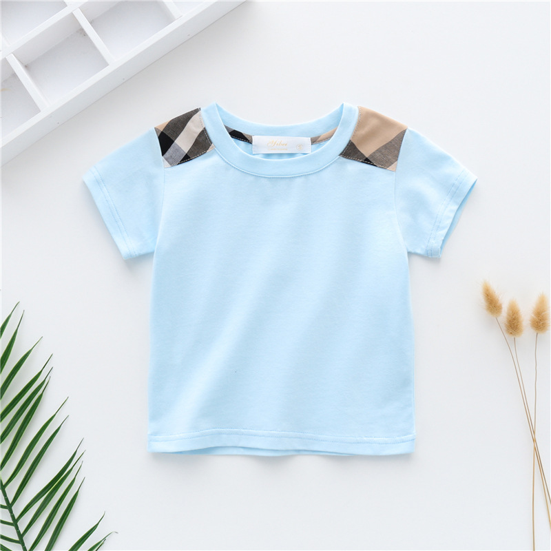 Été enfant en bas âge enfant bébé garçons filles vêtements coton t-shirt à manches courtes t-shirts enfants haut infantile tenue 1-6Y