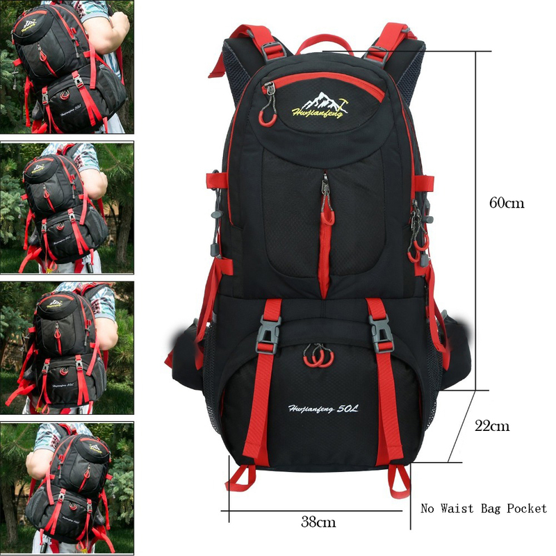 Duffel Torbalar 60L Spor Sırt Çantası Açık Sırt Çantaları Su Geçirmez Spor Çantaları Kamp Yürüyüş Seyahat Sırt Çeki Trekking Çantası Erkekler için 22092304x