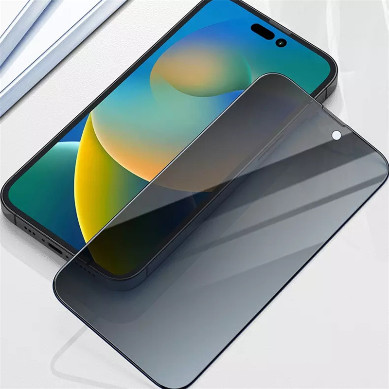 Full Cover Privacy Screen Protector Vetro temperato Anti Spy iPhone 14 Pro Max 13 Mini 12 11 X XR XS 7 8 Plus SE Anti impronte digitali con pacchetto di vendita al dettaglio