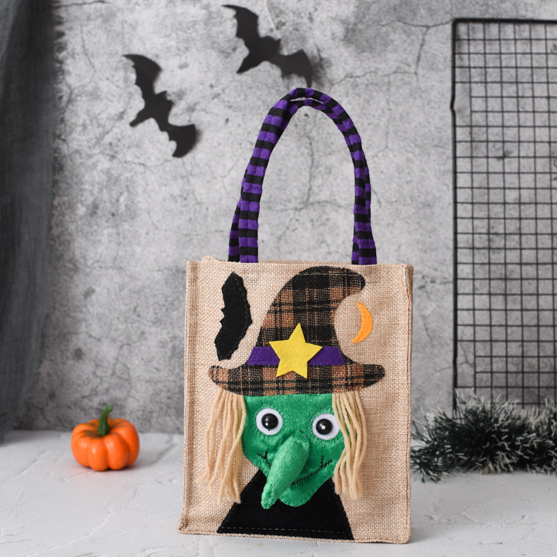 En gros Nouveau 2022 Halloween Sacs Fête Cadeau Festival Décorations Populaires Enfants Bonbons Sacs À Main Styles Mixtes Citrouille Sorcière Chat Et Crâne Durable Sac