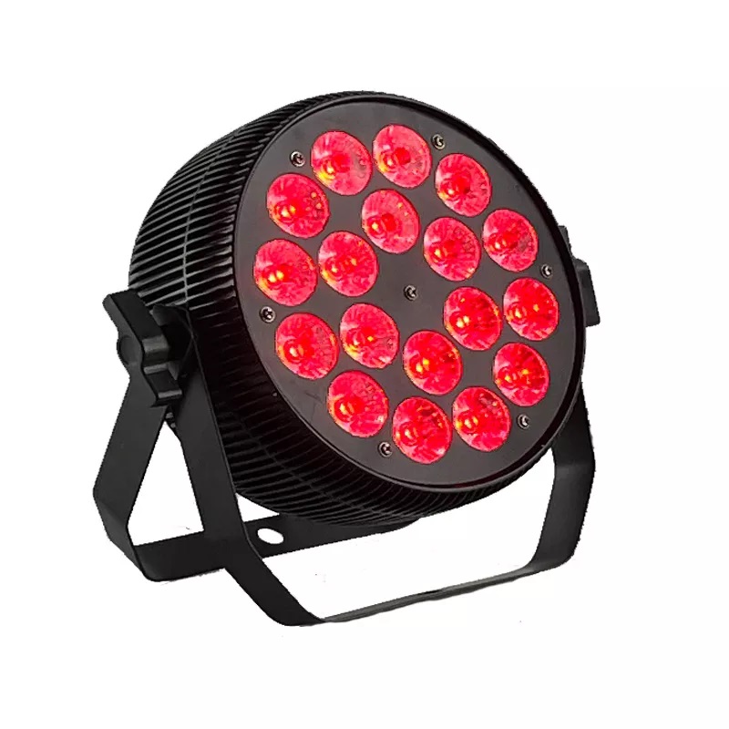 8 팩 LED 파 라이트 플랫 알루미늄 10W RGBW 자동 사운드 DMX512 마스터 슬레이브 .