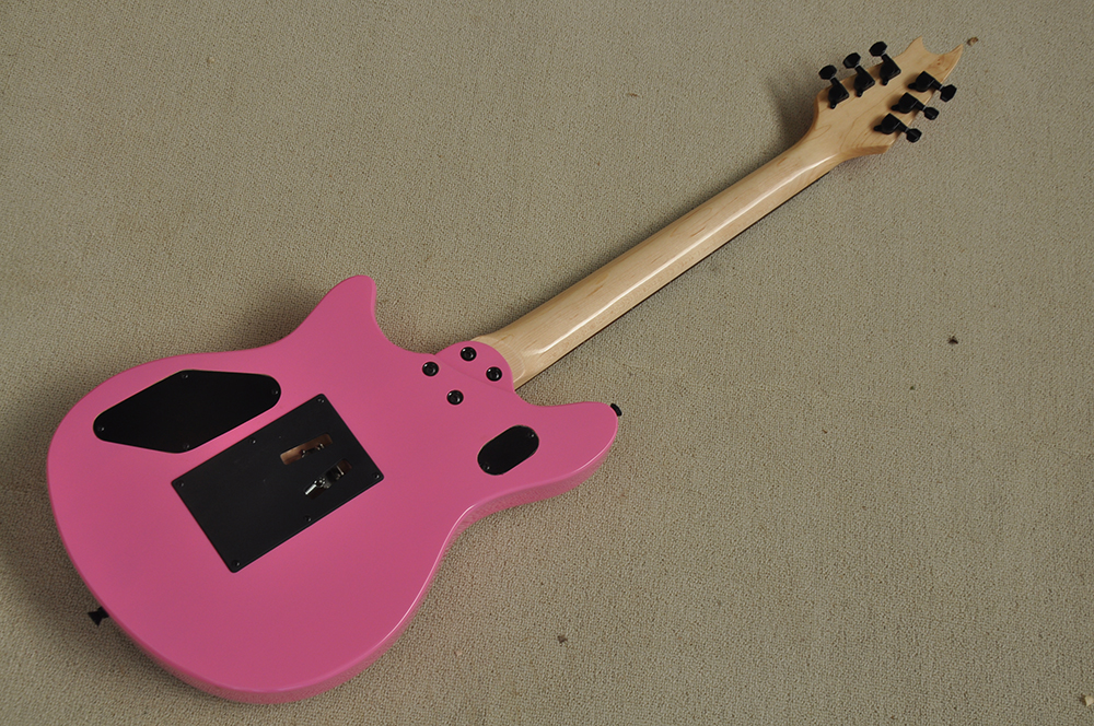 6 струнных розовой электрогитары с планом из розового дерева Floyd Rose можно настроить