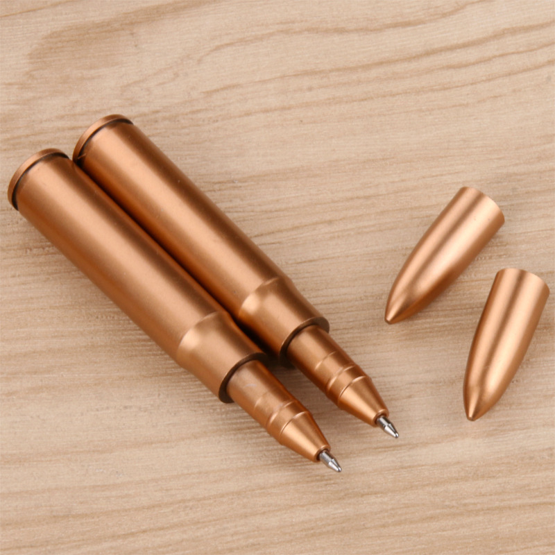 Rocket Shape Bullet Ballpond Pen Roller Ball Canelas Kids Office School Student Gift Favor Favory Gold Dh8747