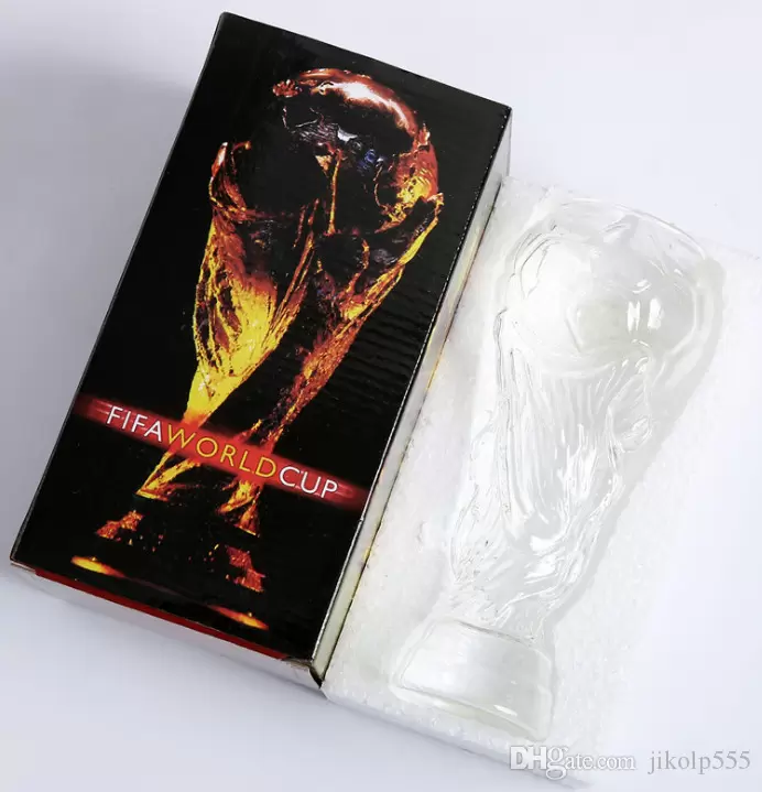 The latest 15.2OZ glass mug, creative football World Cup style, fan gift bar KTV beer, support customization
