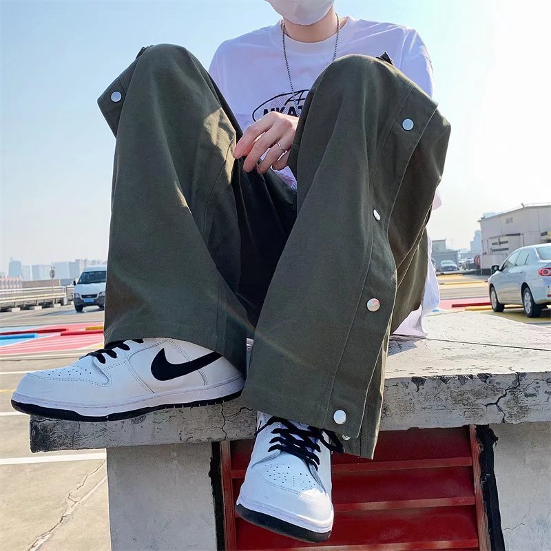 Men's Pants Y2K Mens Streetwear Techwear Cargo Pants Harajuku Straight Casual Pants for Men Sweatpants Wide Leg Joggers Alt Trousers Clothes 220922