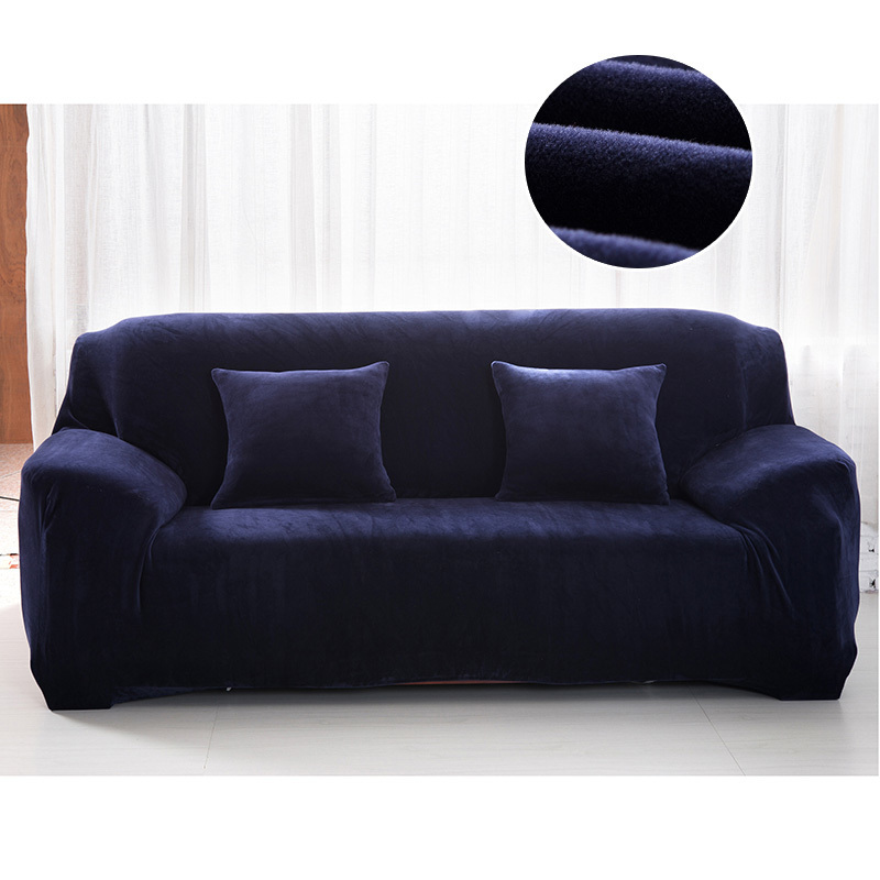Chaves de cadeira Sofá de pelúcia de cor de cor grossa de cor sólida para a sala de estar de animais de estimação Toalha de almofada 220922