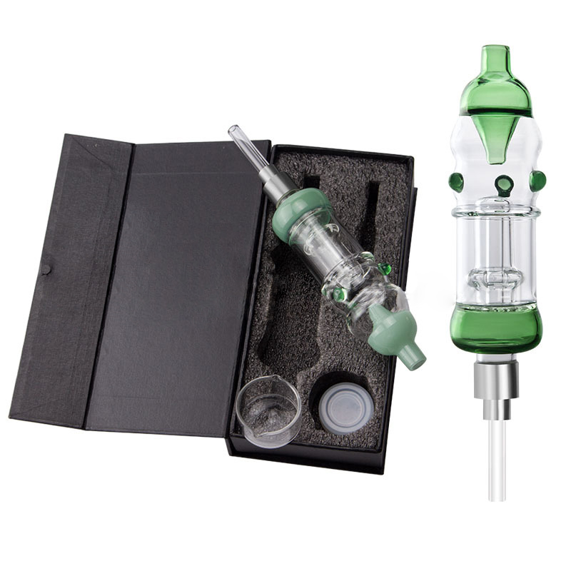 Groothandel Nector Collector NC Hookahs Rookpijpen Birdcage Perc Bubbler Glass Bong 510 Nector Collectoren Olie Rigs met keramische titaniumkwarts Nagels