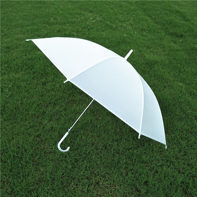 Bridal Shower Wedding White Nylon Umbrella Parasol Waterproof Long handle Rainy Umbrellas Fashion Hot party wedding decoration favors DH9850