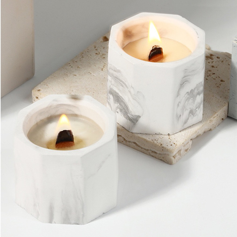 Cera di soia incenso solido incenso profumato a candela in marmo aroma candele candele deodorante arromaterapia spate