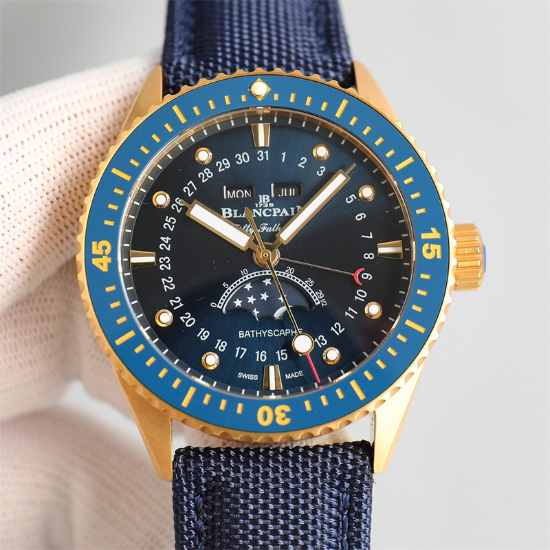 5054 Montre de Luxe Męskie zegarki 43 mm 6654.p Automatyczny ruch mechaniczny stalowe relojes fazy Lunar Faza luksusowe zegarki zegarkowe zegarki