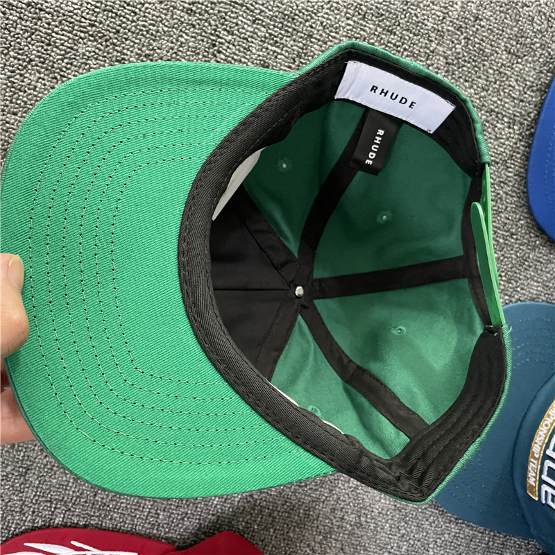 Green Mesh Patchwork Baseball Cap Men Women Embroidery Outdoor Adjustable Hat