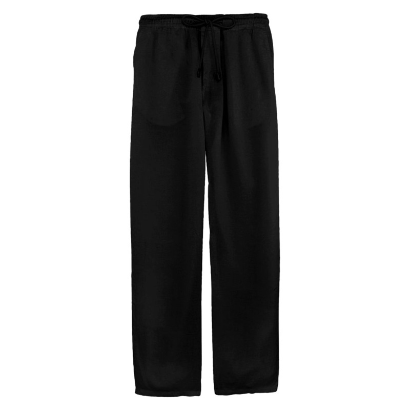 Pantaloni da uomo Pantaloni lunghi da uomo in lino di cotone Pantaloni estivi da uomo a vita alta con coulisse Pantaloni a gamba larga da uomo casual Pantaloni da spiaggia WDC8314 220922