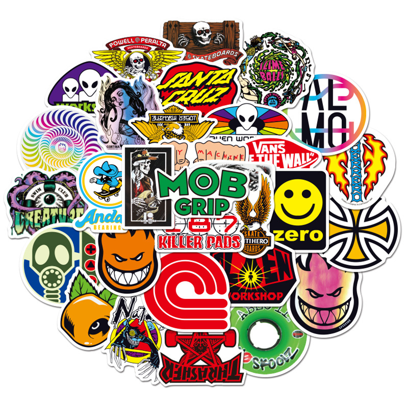pop Trendy brand skateboard sticker Graffiti Stickers for DIY Luggage Laptop Motorcycle Bicycle Stickers