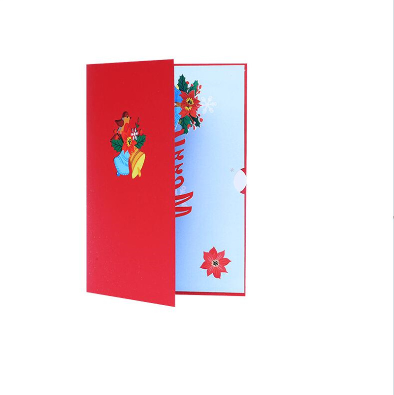 Joyeux Noël Pop Up Carte À La Main 3D Joyeux Noël Cartes De Voeux De Vacances Cadeaux