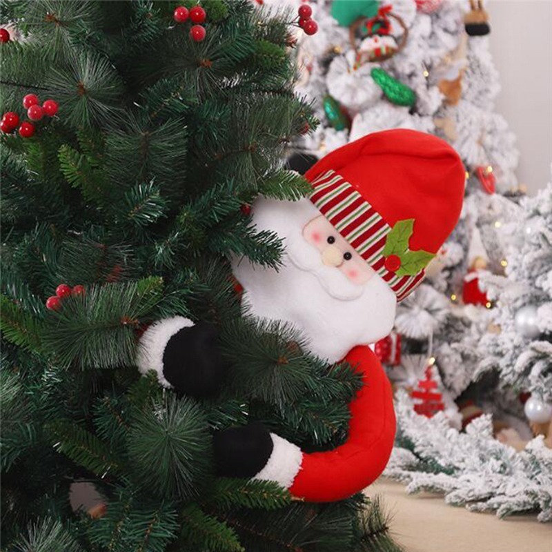 Juldekorationer 105 cm söta kramar Tree Doll Santa Claus Snowman Ornament Festive Decor Noel Atmosphere Tyg Xmas År 220922