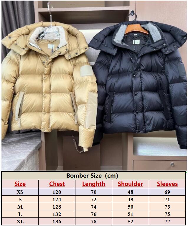 Men Puffer Down Jacket Hooded Detachable Sleeve DesignerWinter Coat Side Zip Pocket Silicone patch Warm Parkas XSXL1938017