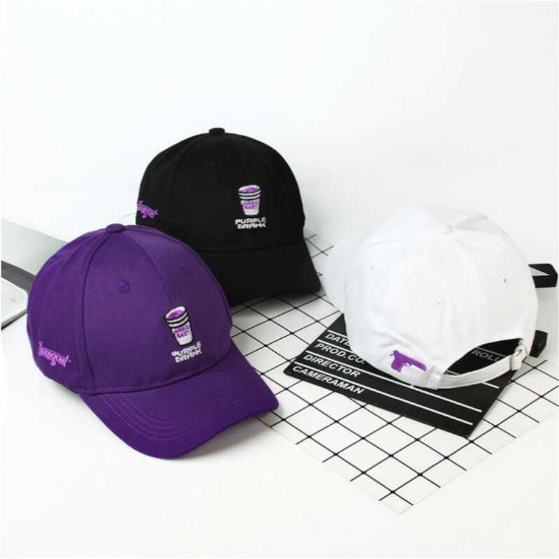 Casquettes de balle brodées marque violet bu papa chapeau pour femmes réglable coton coupe casquette de baseball hip hop été k pop snapback chapeau me281j