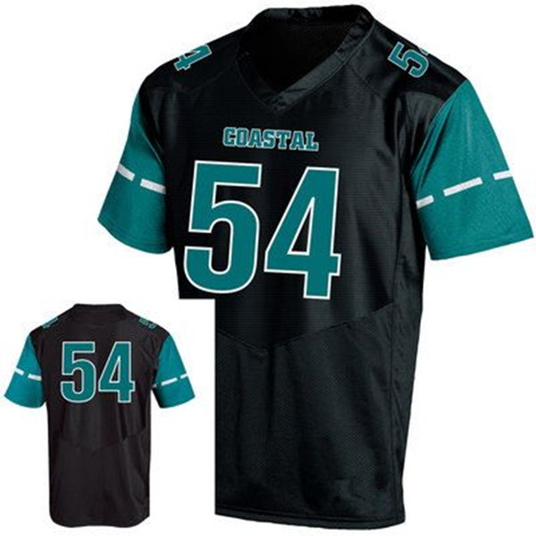 Coastal Carolina Chanticleers College Football Jerseys Grayson McCall CJ Beasley Reese White Sam Pinckney Jared Brown Tyson Mobley Jacob Jenkins JT Killen 4XL