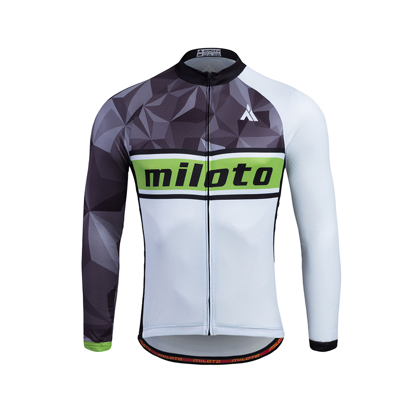 2024 Pro Mens Green Mark Jersey de cyclisme d'hiver Ensemble de vélos de montagne à manches longues Vêtements de vélo de montagne respirant