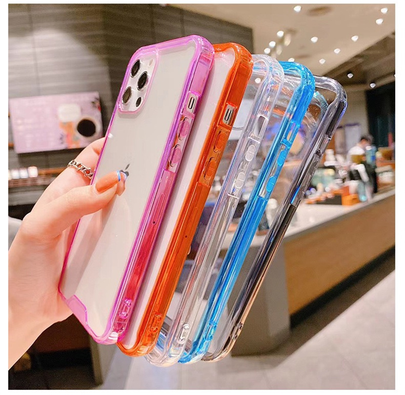 For Iphone Phone Cases Clear Acrylic Tpu Pc Shockproof 15 14 13 12 Mini 11 Pro Max Xr Xs samsung Note22 S22 S23 Ultra