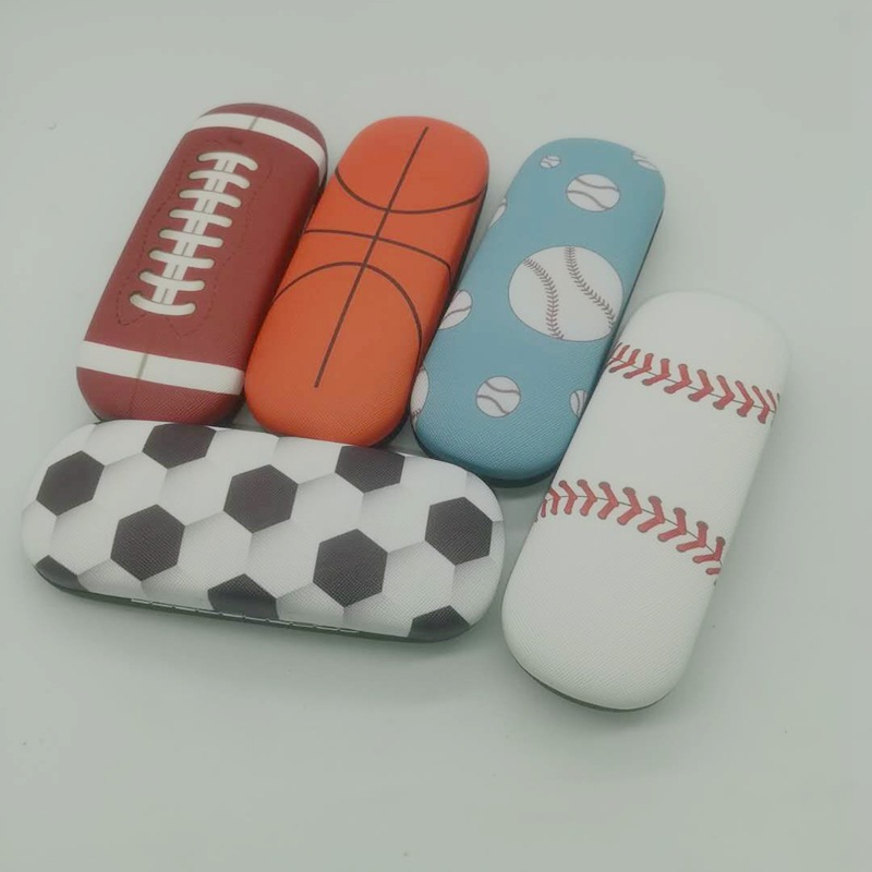 Esportes de ￳culos de esportes Caso de basquete criativo futebol de beisebol ￳culos de sol Caixa de armazenamento port￡til de desenho animado