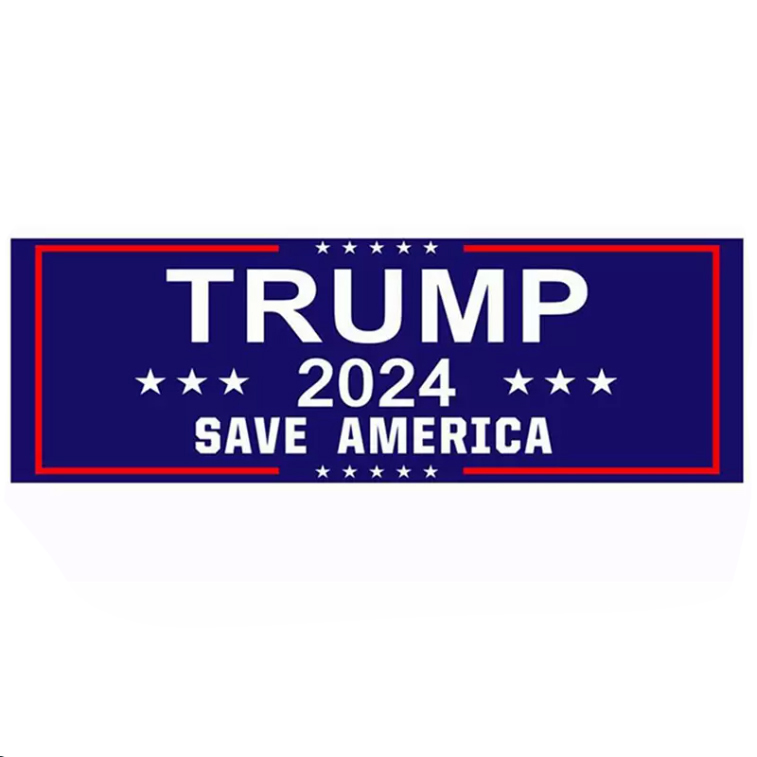 Araba Trump Flags Stickers 2024 ABD Genel Seçimi 3x9 inç dizüstü bilgisayar çıkartma kaydetme Amerika'yı koru