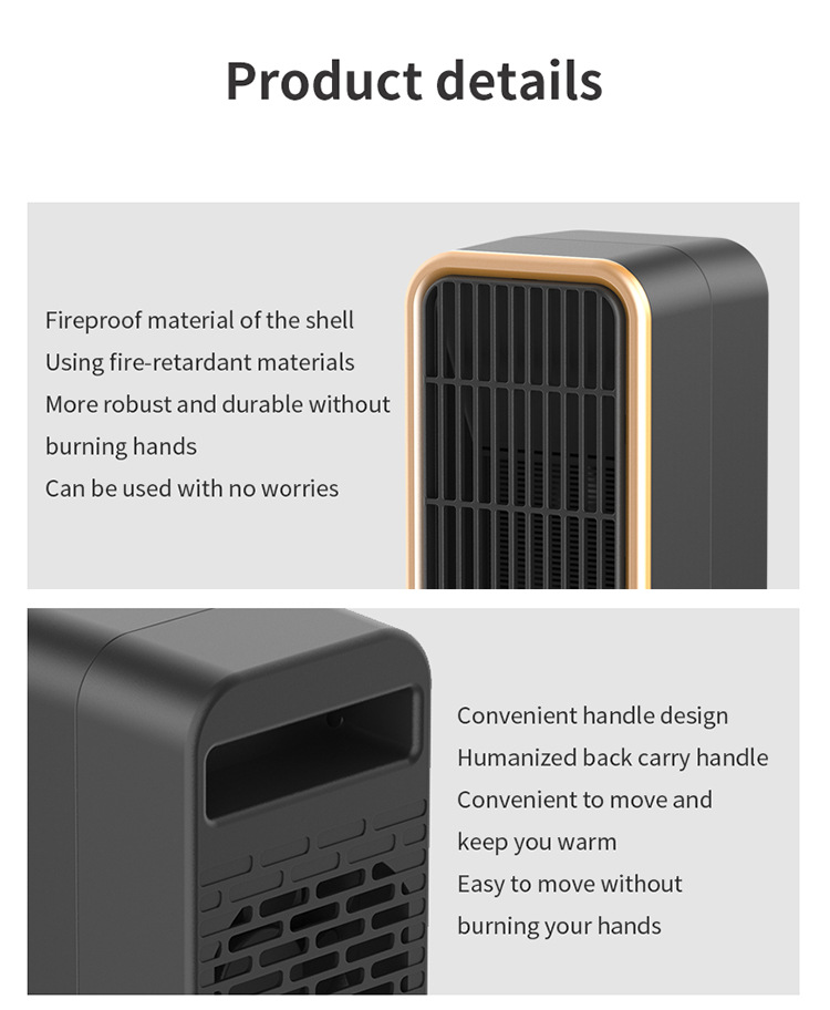 Electric Heaters Indoor Portable Ceramic Heaters Quick Heat For Winter Home Heating Warmer Overheat Protection Machine