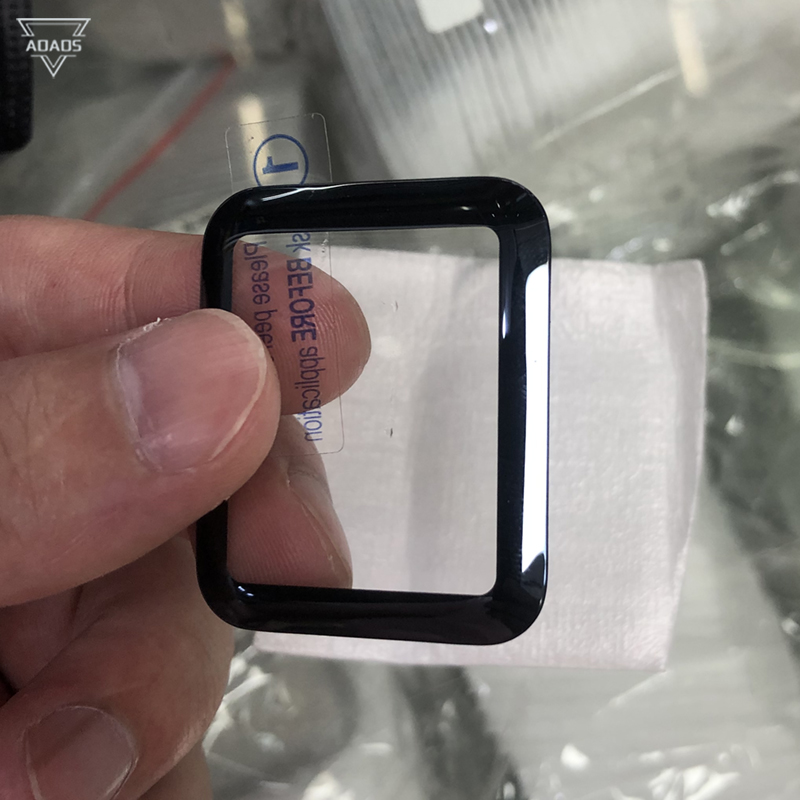 Montre verre trempé pleine colle Films protecteurs d'écran 3D incurvés pour Apple Watch 7 8 49mm 41mm 45mm 38mm 40mm 42mm 44mm