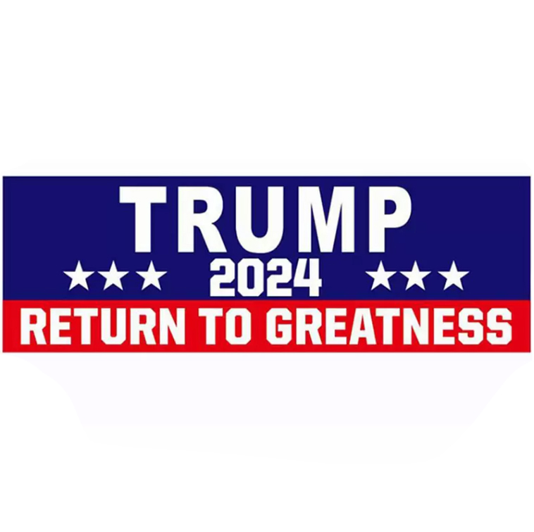 Car Trump Flags Stickers 2024 U.S. General Election 3x9 inch Laptop Decal save Keep America Great Sticker