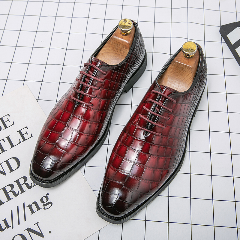 Włoska luksusowa marka drukowany wzór męskie buty ręcznie robione jednokolorowe szwy Pu zamszowe okrągłe haczyki z łbem zestaw modne buty biznesowe mokasyny duże rozmiary