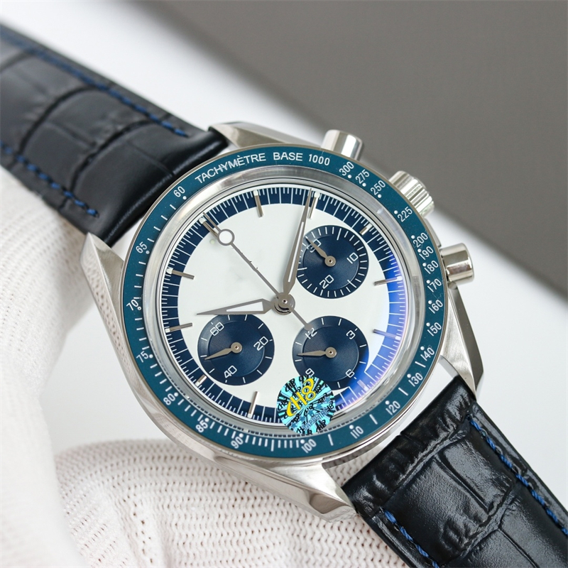 Роскошные часы Montre de luxe, мужские часы, наручные часы, 42 мм, хронограф 3861, механический механизм, керамический безель, стальные наручные часы Relojes
