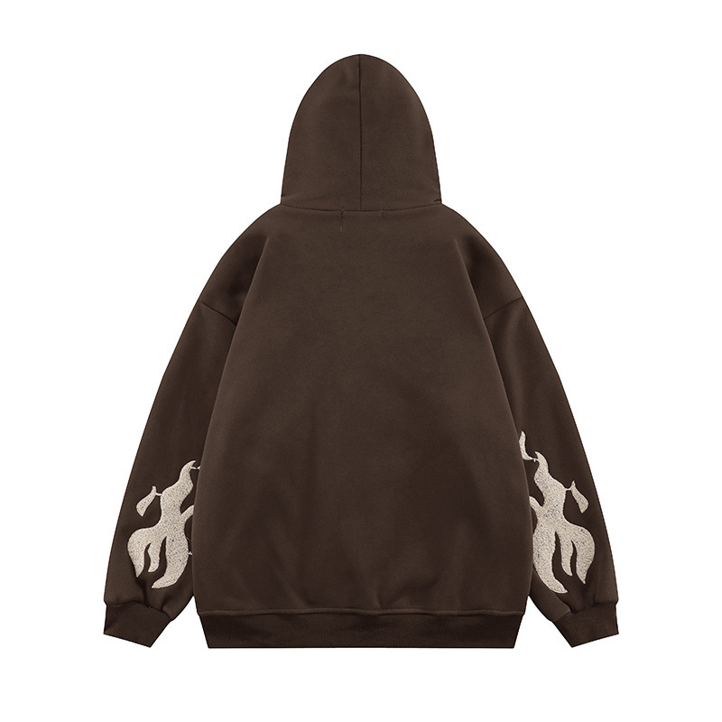 Sweats à capuche pour hommes Sweats Sweats Gothic Print Imprimez à stress à capuche surdimensionné surdimension