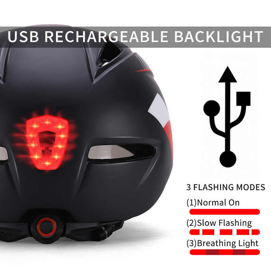 Helmy rowerowe NewBoler LED Cycling Helmet Light Professional Mtb Road Rower Helmets Mężczyźni Kobiety Ultralight Mountain Rower Cykl hełmu T220921