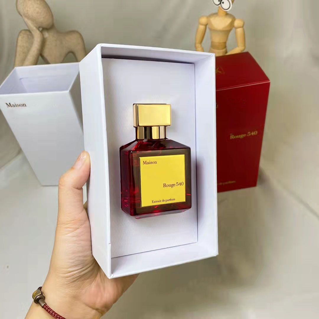Perfume de luxo 70ml Maison Bacarat Rouge 540 Extrait eau de parfum paris paris homem mulher spray incr￭vel cheiro de longa tempo dura￧￣o da vers￣o alta