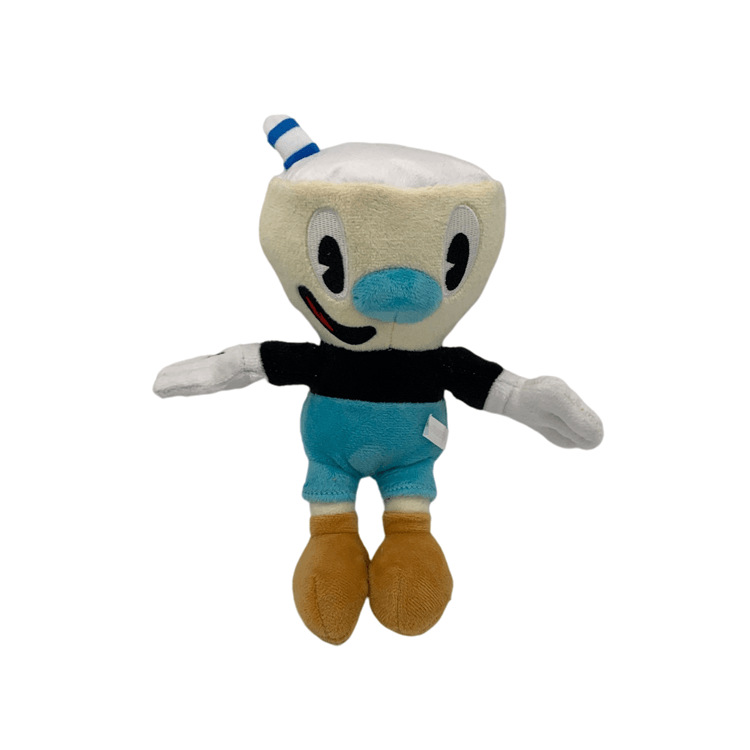 Dziecięce zabawki pluszowe zwierzęta Plush 23 cm urocze Cuphead Big Adventure Mark Head Game Dolls