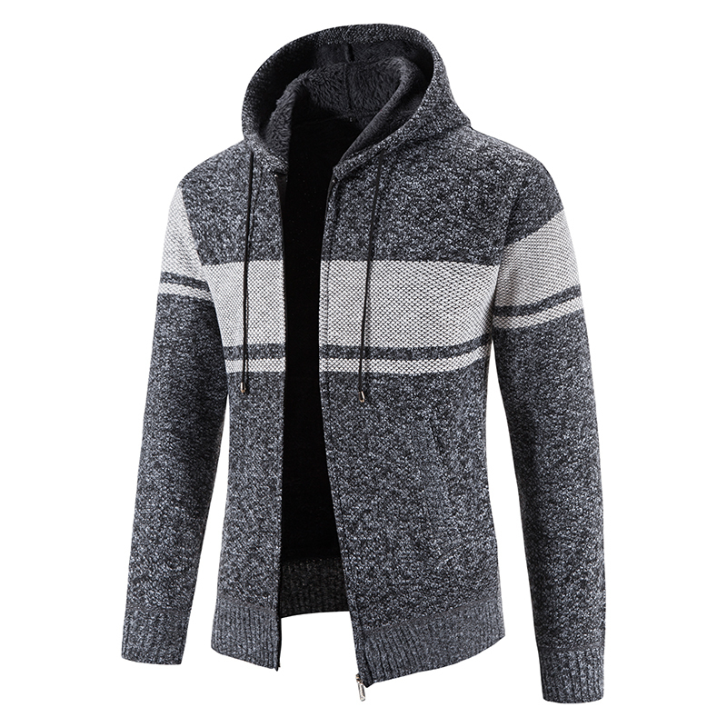 Hommes Chandails Chandail Tricoté Hommes Mode Slim Fit Cardigan Hommes Causal Chandails Manteaux À Capuche À Rayures Cardigans À Boutonnage Vestes Homme 220923