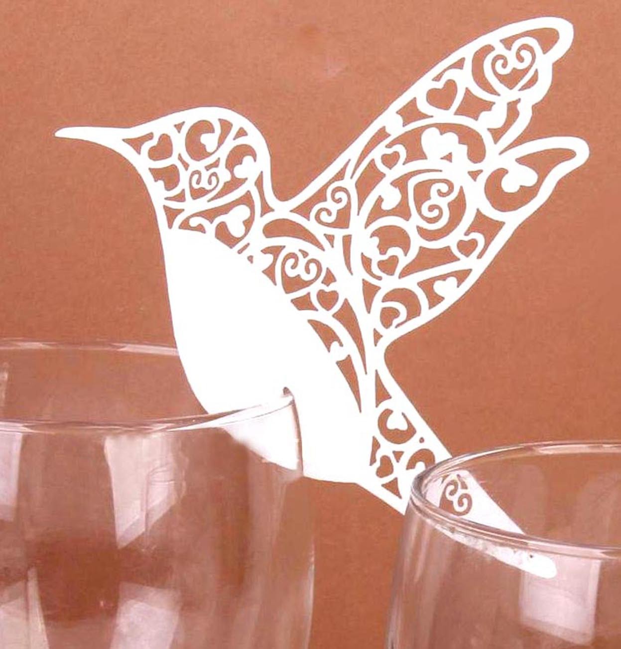Wedding Decorations Birds Place Cards Laser Cut Hollow Paper Name Card For Party Seating Cards Table