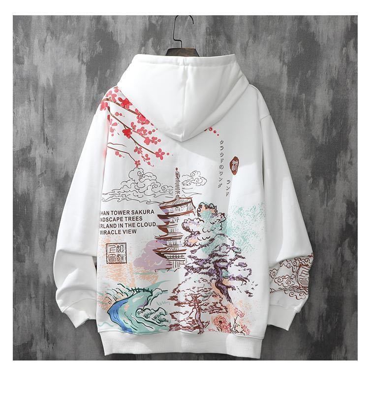 Felpe con cappuccio da uomo Felpe sudaderas con capucha loft stampa felpa con cappuccio y2k vestiti harajuku Uomo anime hip-hop giapponese streetwear Felpa con cappuccio da uomo kpop 220924