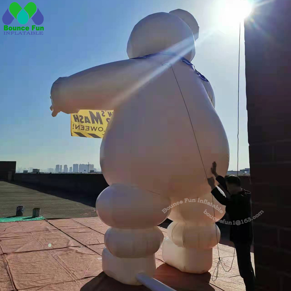 Kalın Puft Şişirilebilir Marshmallow Man PVC Cadılar Bayramı Dekorasyon Ghostbuster Model Açık Hava Reklamcılığı